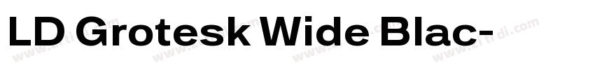 LD Grotesk Wide Blac字体转换